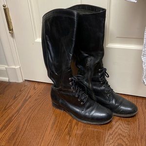 Frye Black Combat Boots size 9